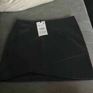 Zara Leather Mini Skirt